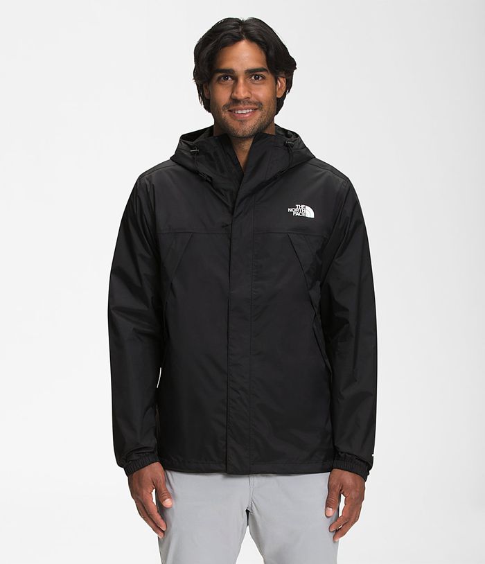 The North Face Mens Rain Jacket Antora 940ETLQPS - Black